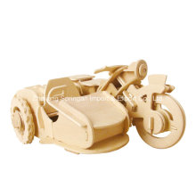 Бутик Бесцветные деревянные игрушки транспортных средств-Мотор трехколесный велосипед